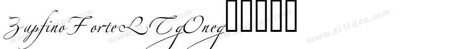 ZapfinoForteLT-One字体转换