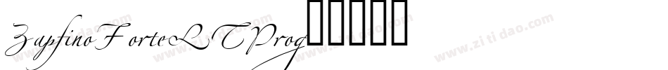 ZapfinoForteLTPro字体转换