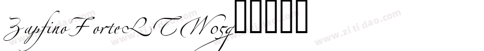 ZapfinoForteLTW05字体转换