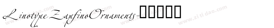 LinotypeZapfinoOrnaments字体转换