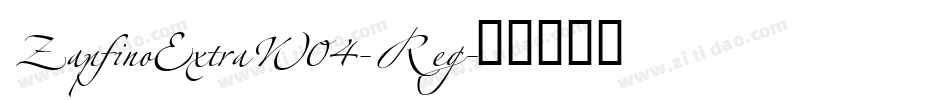 ZapfinoExtraW04-Reg字体转换