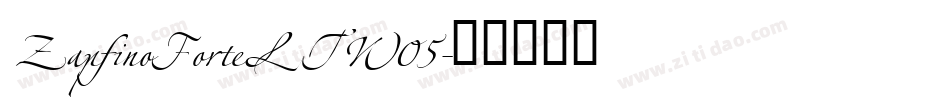 ZapfinoForteLTW05字体转换