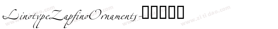 LinotypeZapfinoOrnaments字体转换