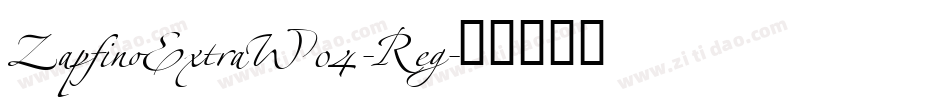 ZapfinoExtraW04-Reg字体转换
