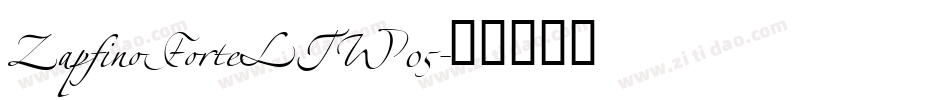 ZapfinoForteLTW05字体转换