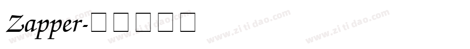 Zapper字体转换