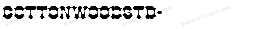 CottonwoodStd字体转换