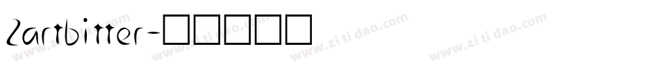 Zartbitter字体转换