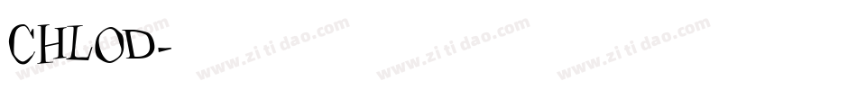 CHLOD字体转换