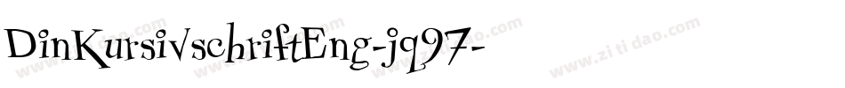 DinKursivschriftEng-jq97字体转换