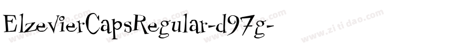 ElzevierCapsRegular-d97g字体转换