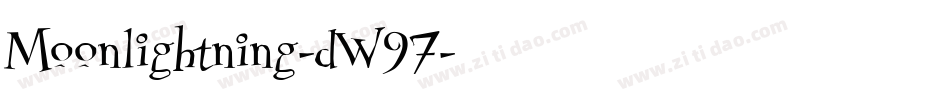 Moonlightning-dW97字体转换