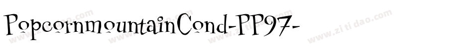 PopcornmountainCond-PP97字体转换