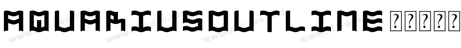 AquariusOutline字体转换