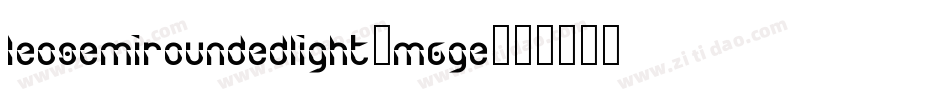 LeoSemiroundedLight-M6Ge字体转换