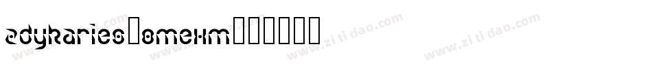 ZdykAries-8MeXM字体转换