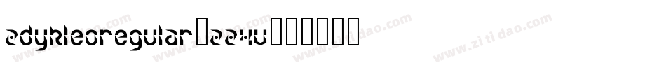 ZdykLeoRegular-2z4v字体转换