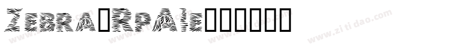 Zebra-RpA1e字体转换