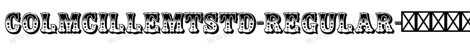 ColmcilleMTStd-Regular字体转换