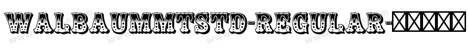 WalbaumMTStd-Regular字体转换