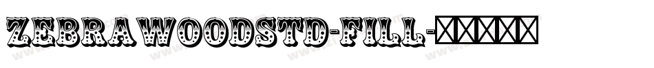ZebrawoodStd-Fill字体转换