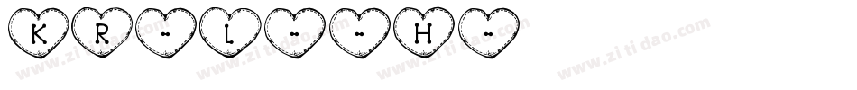 KR-Lots-of-Hearts字体转换