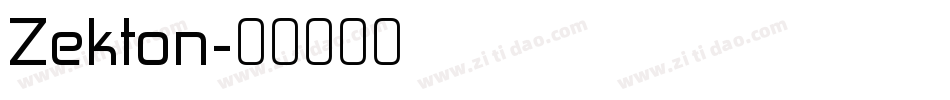 Zekton字体转换