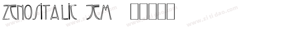 ZenOsItalic-jem7字体转换