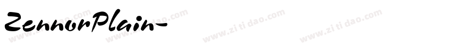 ZennorPlain字体转换