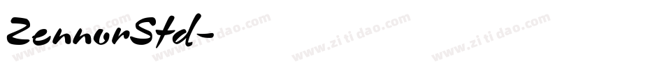ZennorStd字体转换