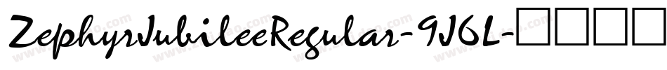 ZephyrJubileeRegular-9J6L字体转换