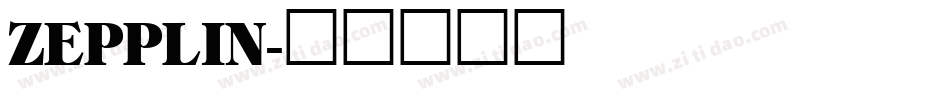 ZEPPLIN字体转换