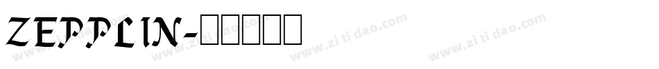 ZEPPLIN字体转换