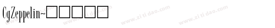 CgZeppelin字体转换