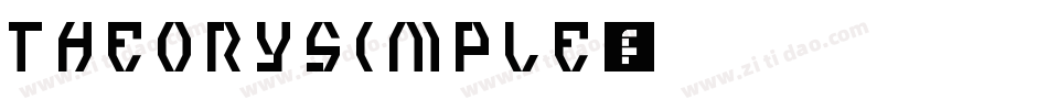TheorySimple字体转换