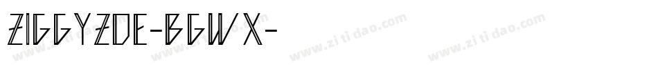 ZiggyZoe-BGwx字体转换