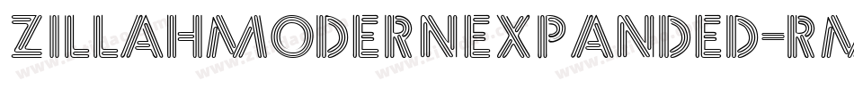 ZillahModernExpanded-RMv字体转换