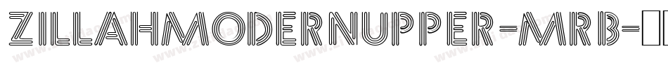 ZillahModernUpper-MRB字体转换