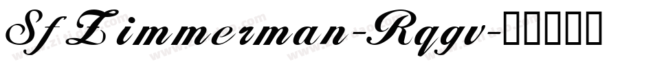 SfZimmerman-Rqgv字体转换