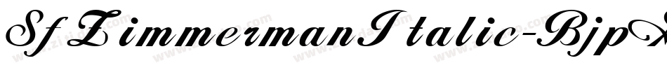 SfZimmermanItalic-BjpG字体转换