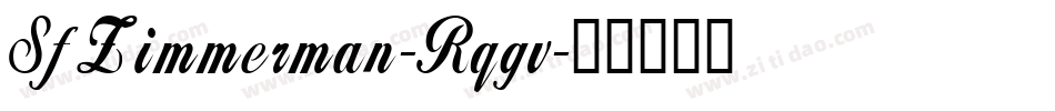 SfZimmerman-Rqgv字体转换