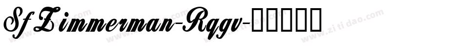 SfZimmerman-Rqgv字体转换