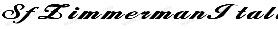 SfZimmermanItalic-BjpG字体转换