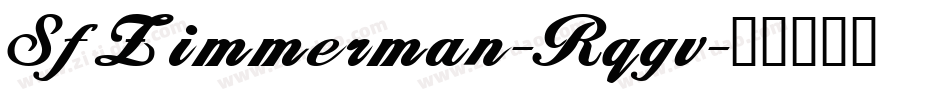 SfZimmerman-Rqgv字体转换