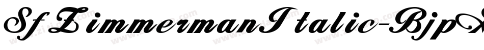 SfZimmermanItalic-BjpG字体转换