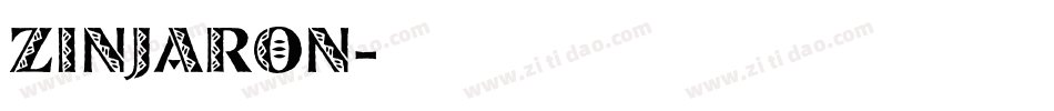ZINJARON字体转换