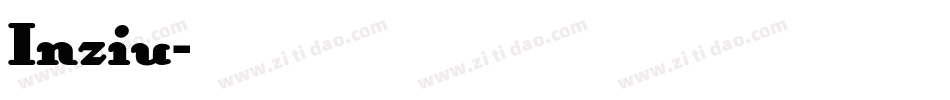 Inziu字体转换