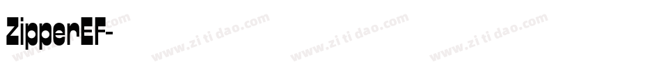 ZipperEF字体转换