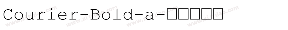 Courier-Bold-a字体转换