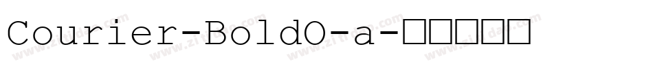 Courier-BoldO-a字体转换